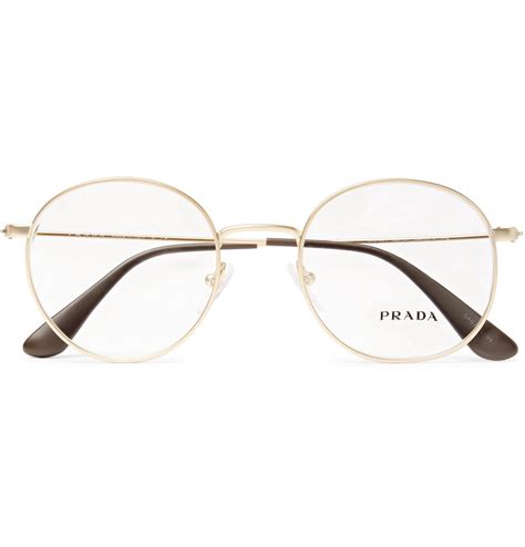 prada black.and gold frame mens|prada eyeglasses men's frames.